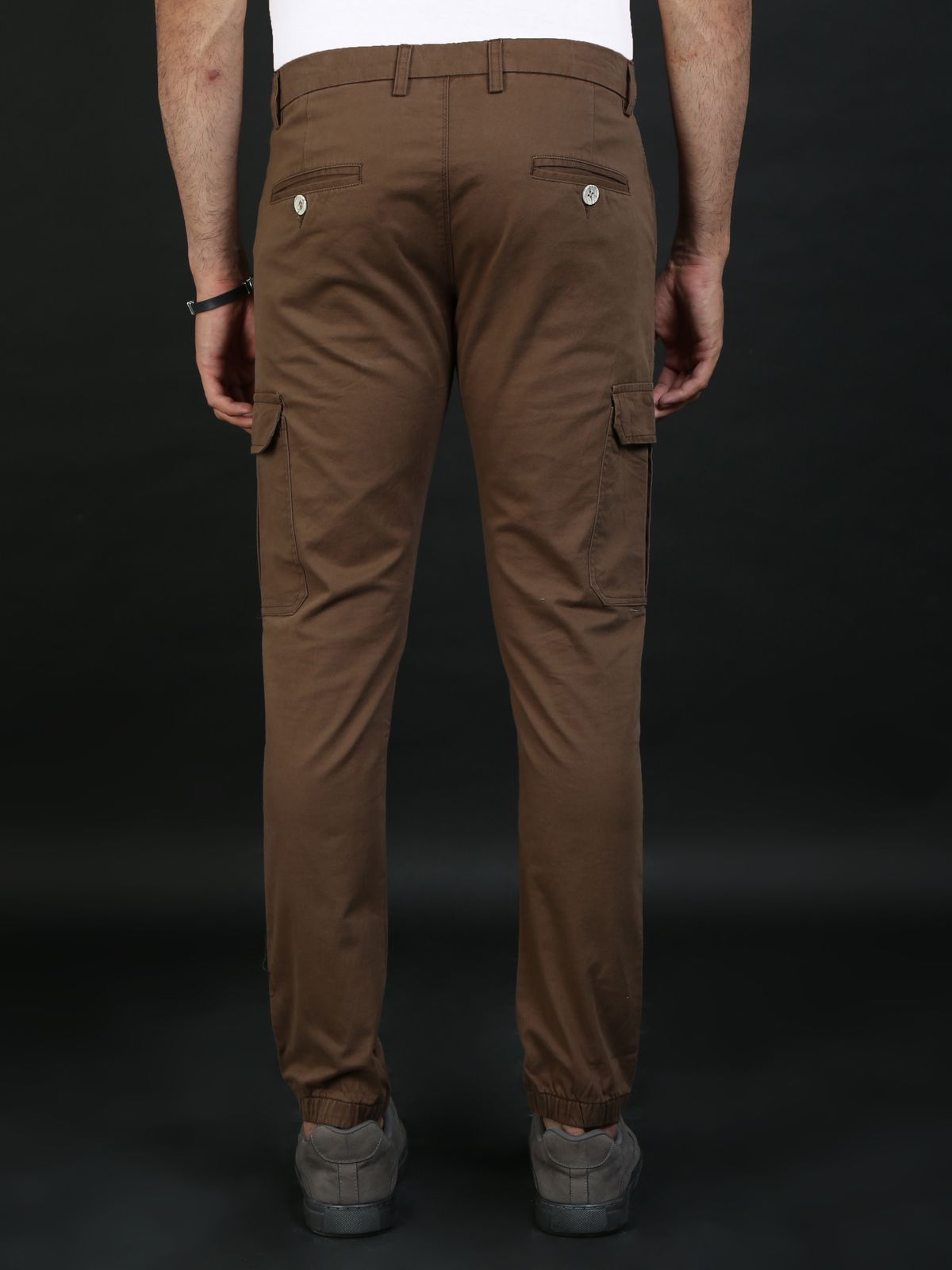 Brown Cargo Joggers