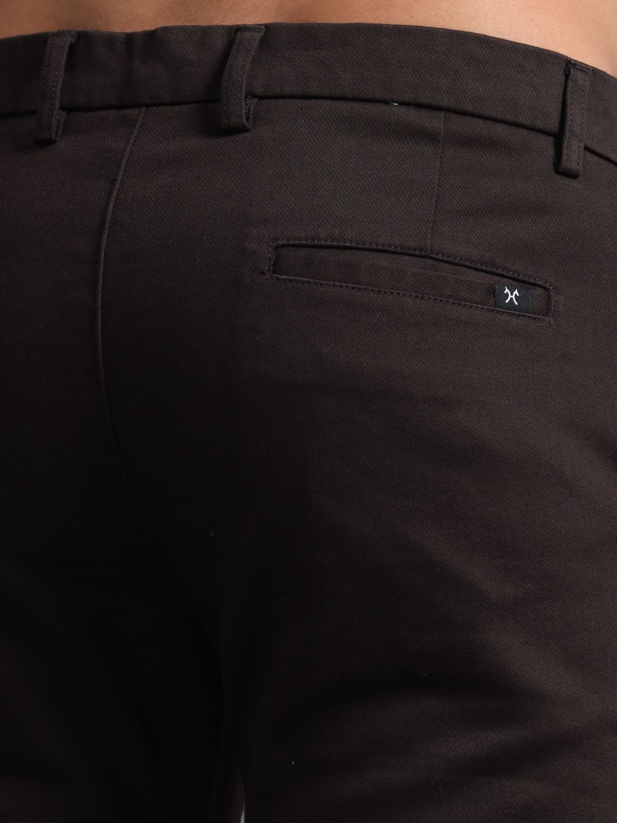 Brown Knitted Chino
