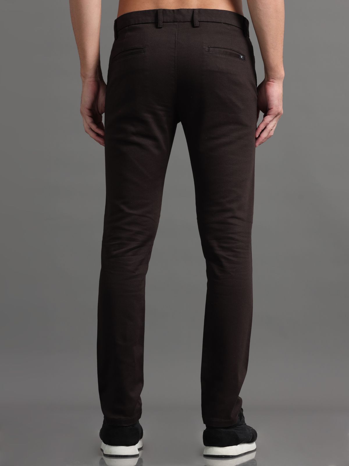 Brown Knitted Chino