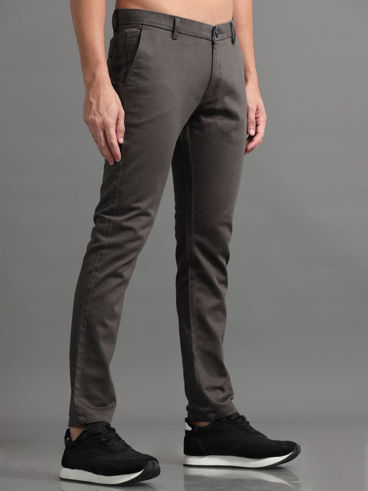 Slate Grey Knitted Chino