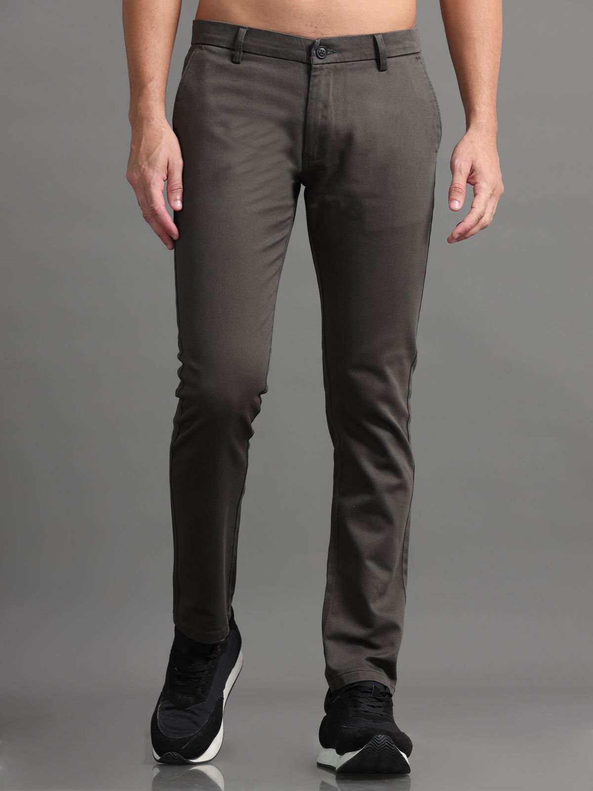 Slate Grey Knitted Chino
