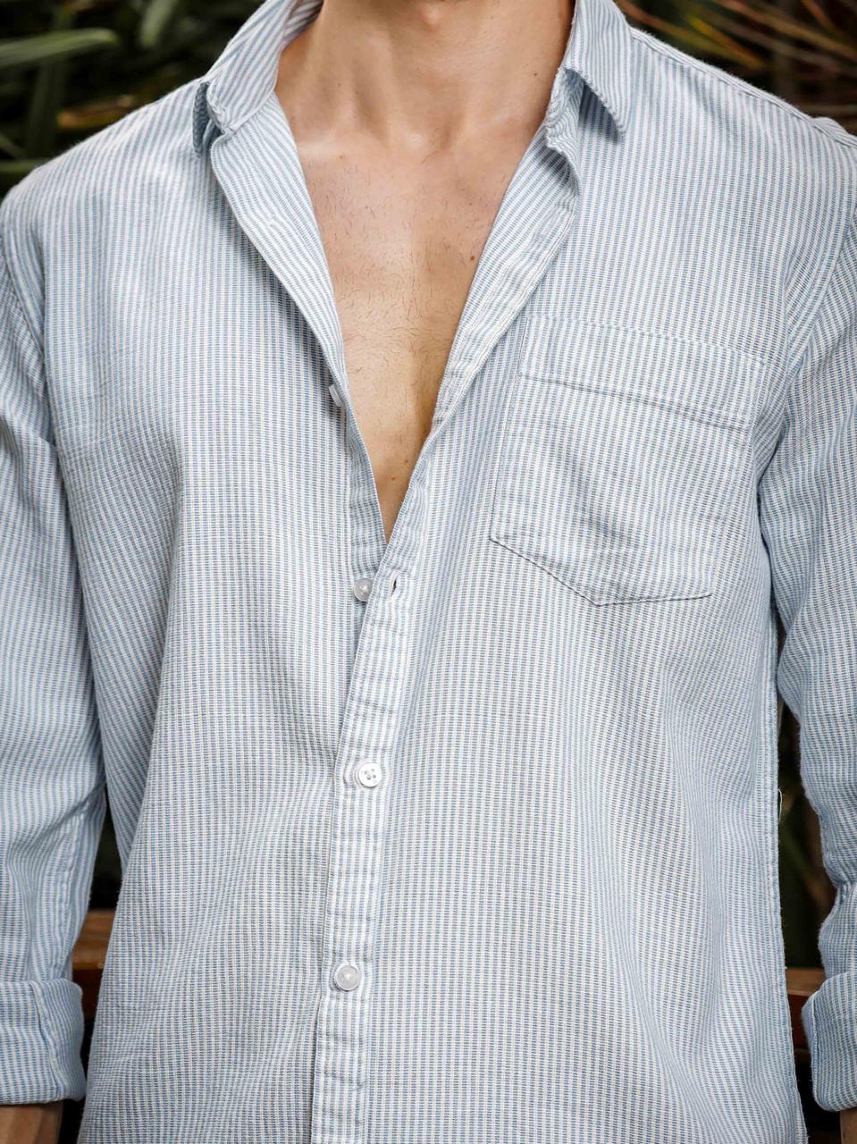 Aqua Stripe Shirt