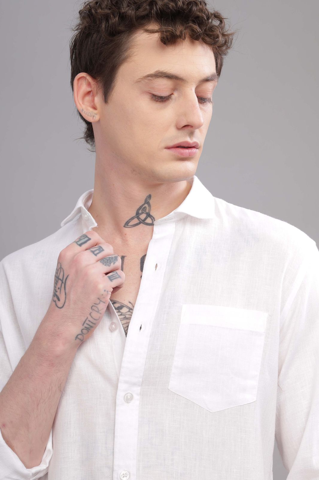 pure linen white shirts