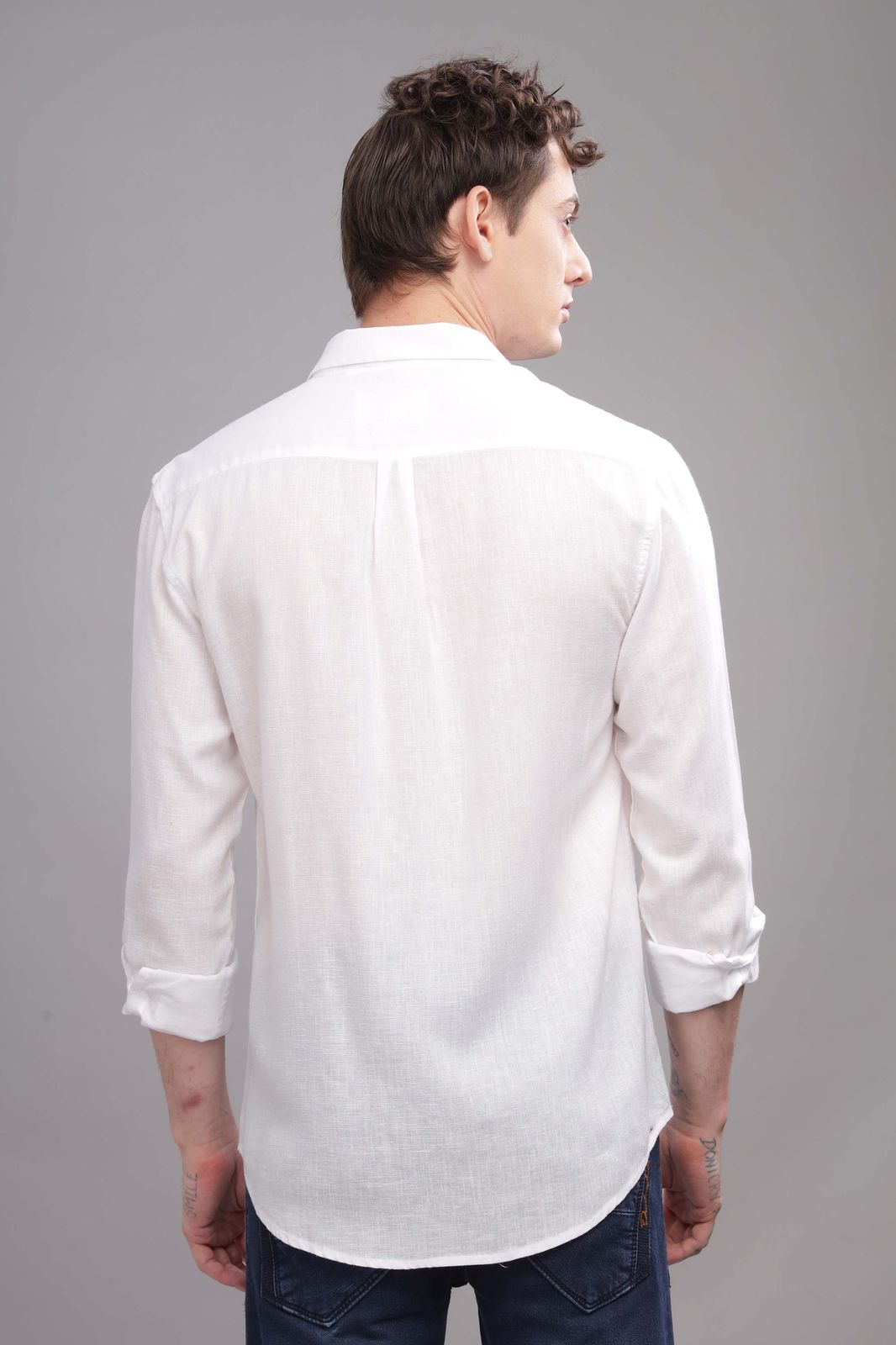 pure linen white shirts