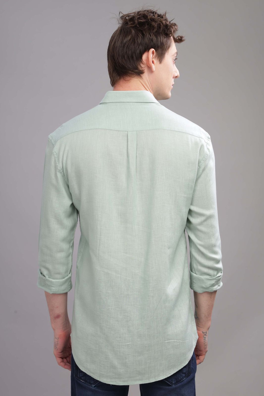 Light Green Linen Shirt